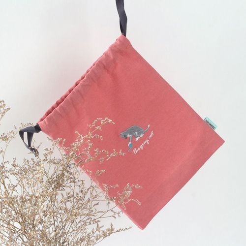 MochiThings: Tailorbird Medium Drawstring Pouch