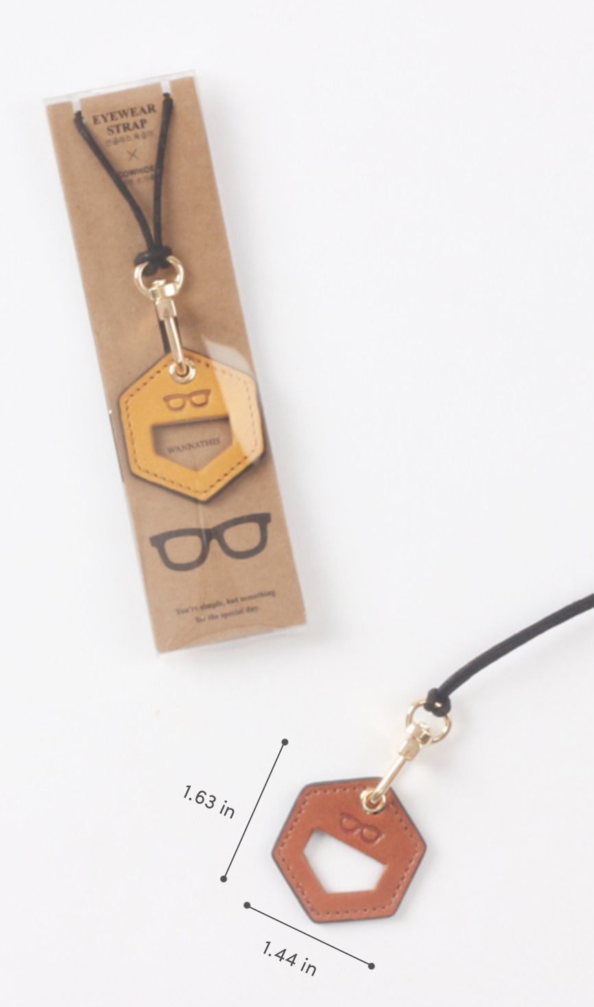 Classic Genuine Leather Glasses Necklace