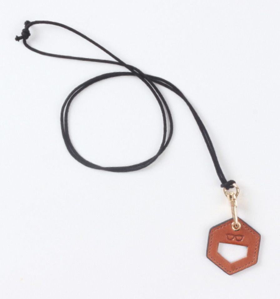 Classic Genuine Leather Glasses Necklace