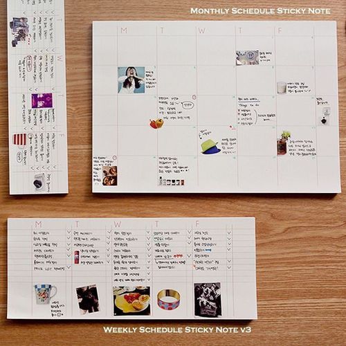 MochiThings: Weekly Schedule Sticky Note v3
