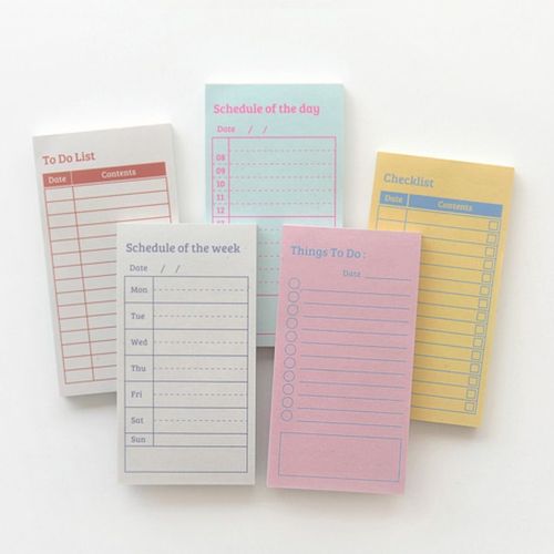 Vintage Schedule Notepad - Image 1