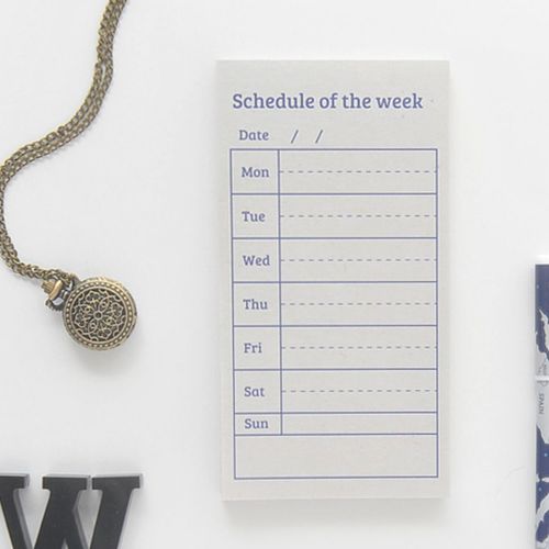 Vintage Schedule Notepad - Image 6