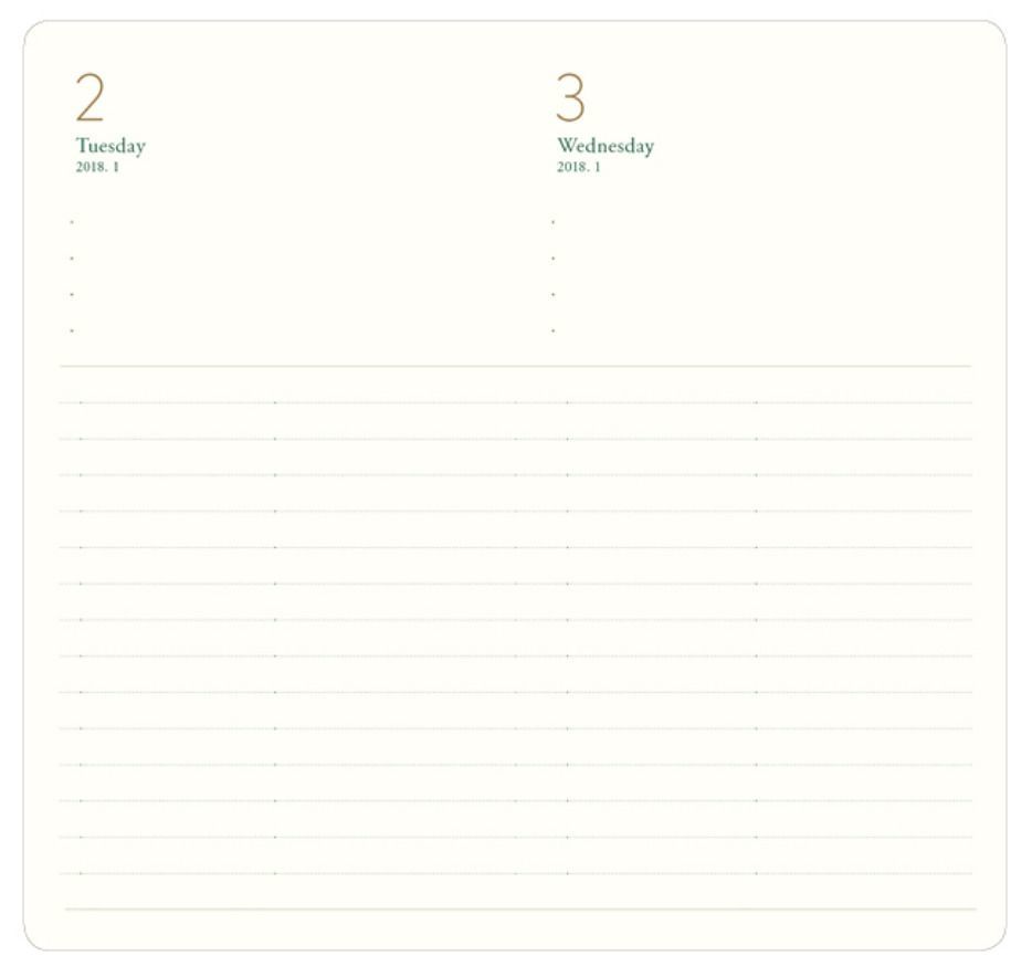 2018 Comfy & Roomy Daily Planner