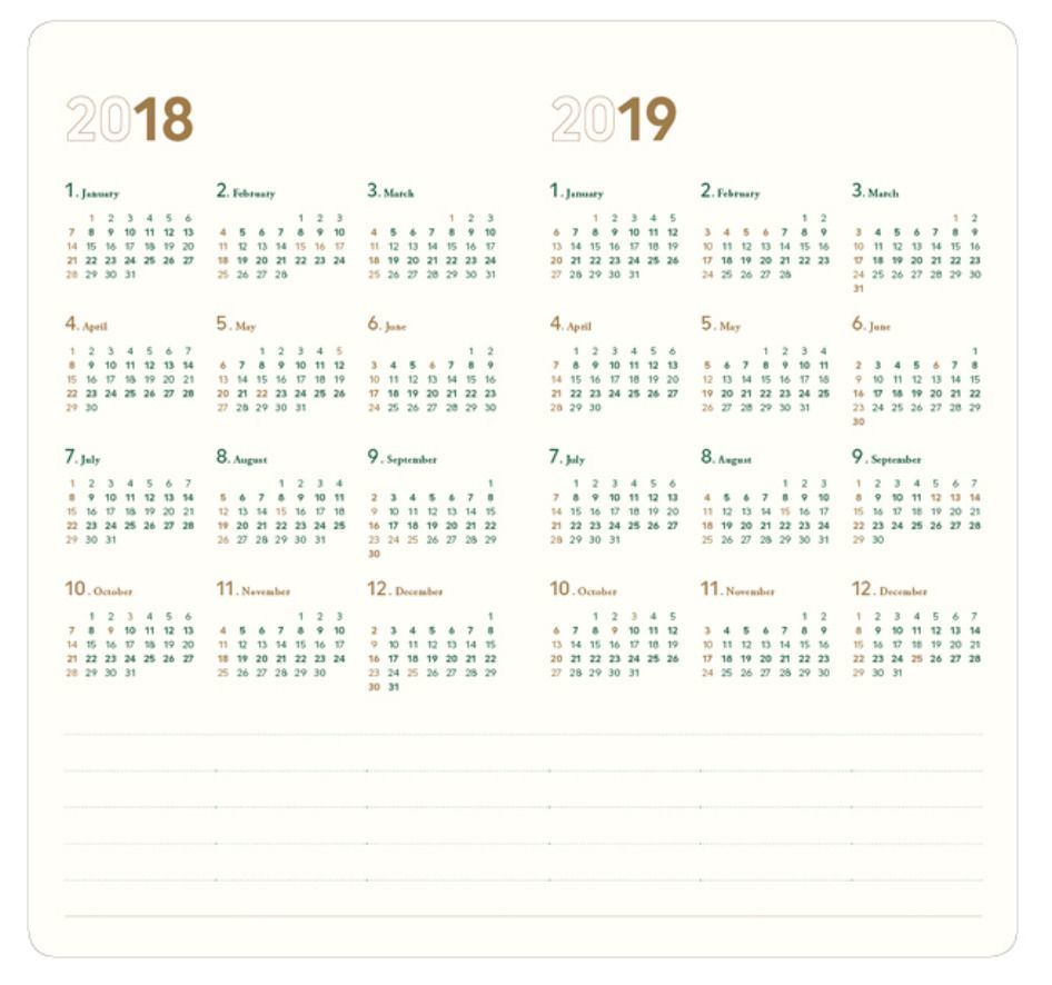 2018 Comfy & Roomy Daily Planner