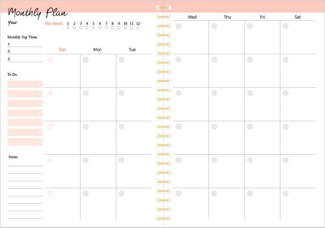 Episode Weekly Spiral Planner