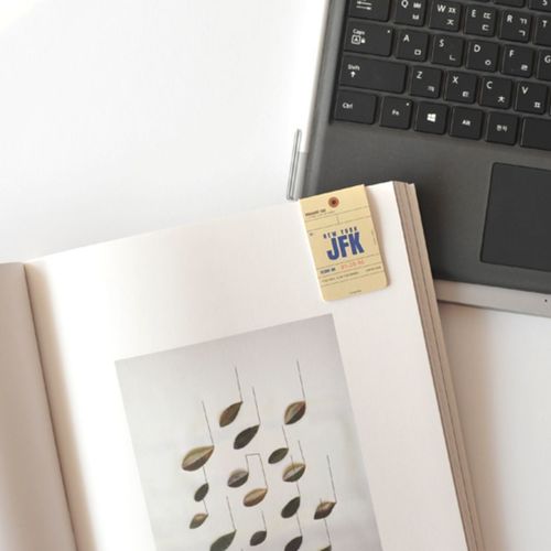 Airline Tag Magnetic Bookmark Set