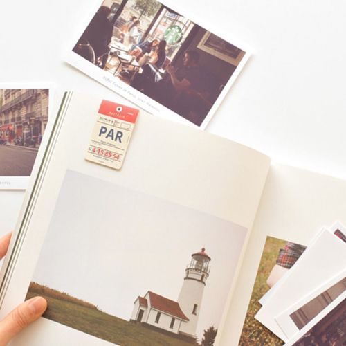 Airline Tag Magnetic Bookmark Set