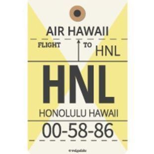 Airline Tag Magnetic Bookmark Set, Set A