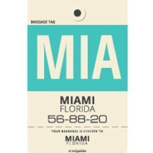 Airline Tag Magnetic Bookmark Set, Set B