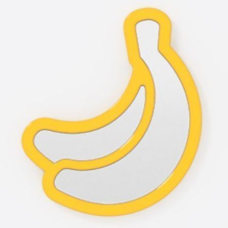 Attachable Shape Mirror v2, Banana