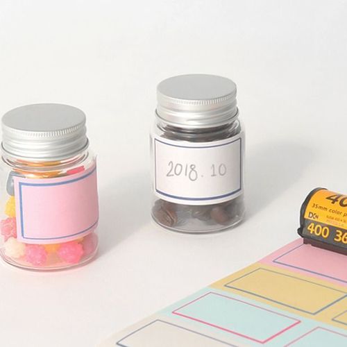 Retro Color Label Sticker Set - Image 12