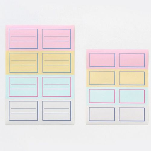 Retro Color Label Sticker Set - Image 1