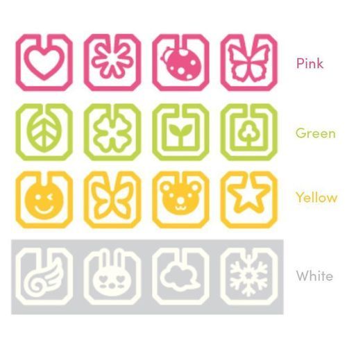 Mini Colorful Shape Bookmark Set