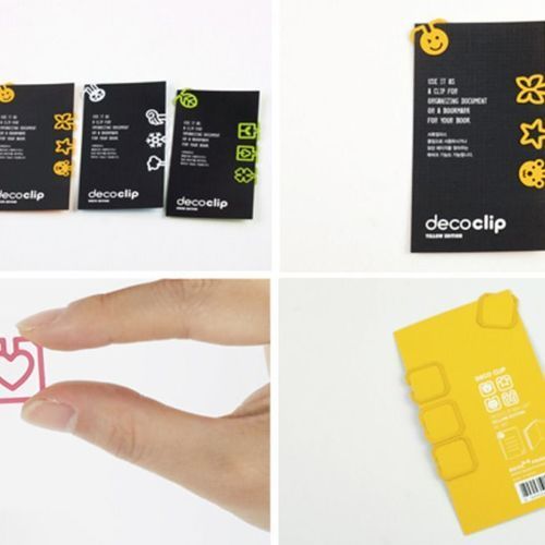 Mini Colorful Shape Bookmark Set