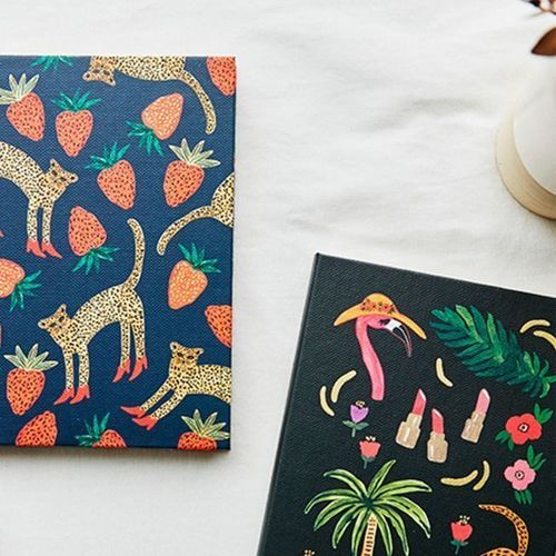 文房具・ステーショナリー Butter heart bookcover set Fall Butterfly Needlepoint LG – Initial K Studio