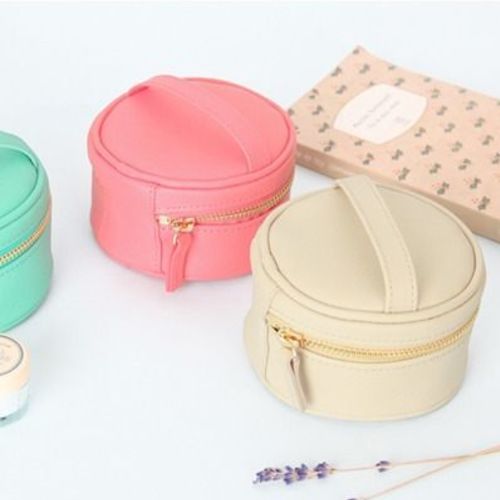 Mini Round Jewelry Pouch - Image 1