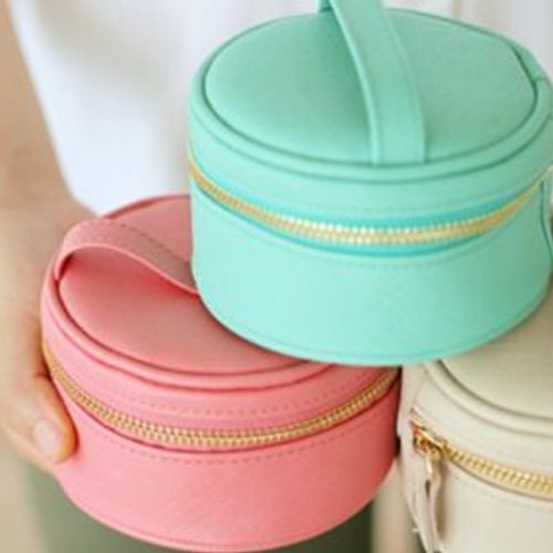 Mini Round Jewelry Pouch - Image 5