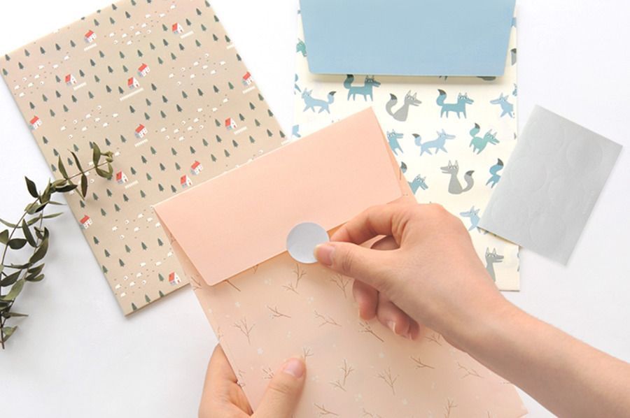 6pcs Pattern Gift Envelope Set