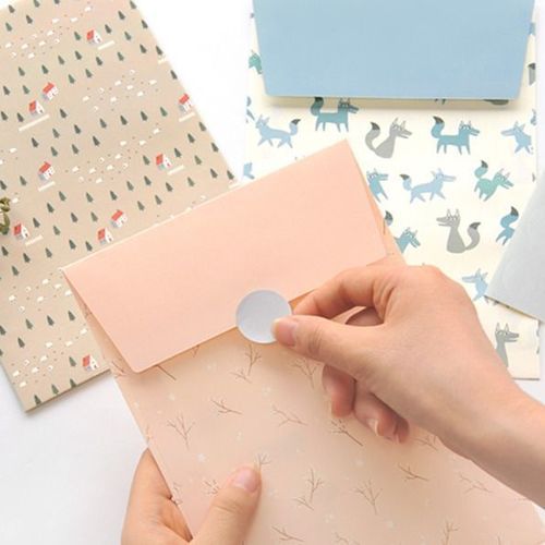 6pcs Pattern Gift Envelope Set