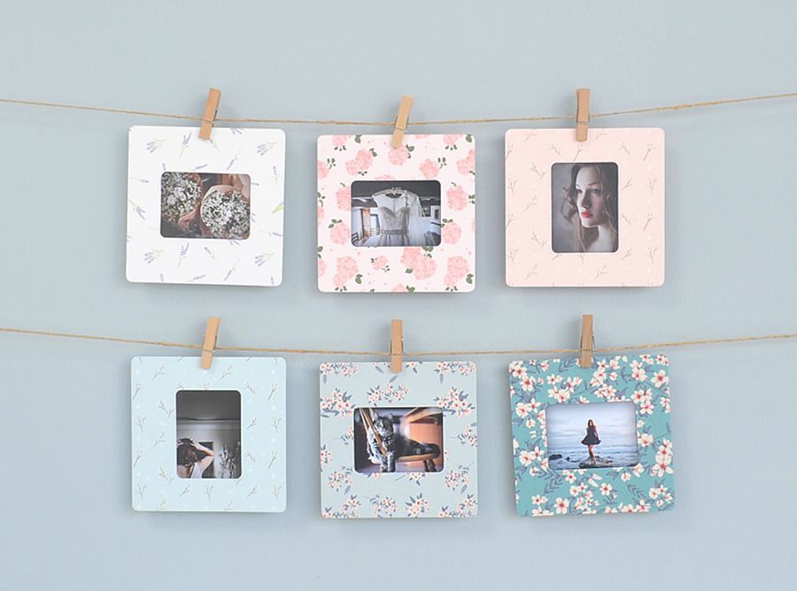 MochiThings 18pcs Floral Instax Mini Frame Set