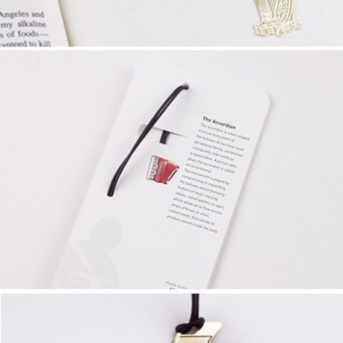 Gold Musical Instrument Bookmark - Image 5