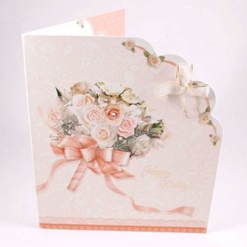 Large Wedding Bouquet Card - Image 1
