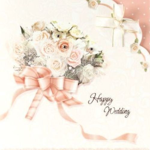 Large Wedding Bouquet Card - Image 4