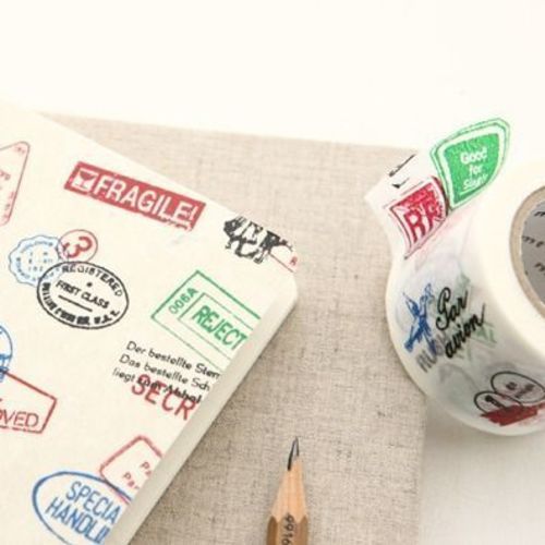 Caution Stamps Washi Tape - Image 1