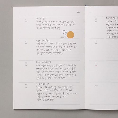 2019 Large Moon Weekly Scheduler