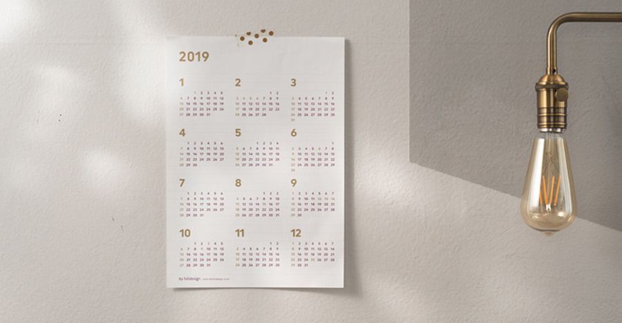 2019 Large Slim & Wide Weekly Planner