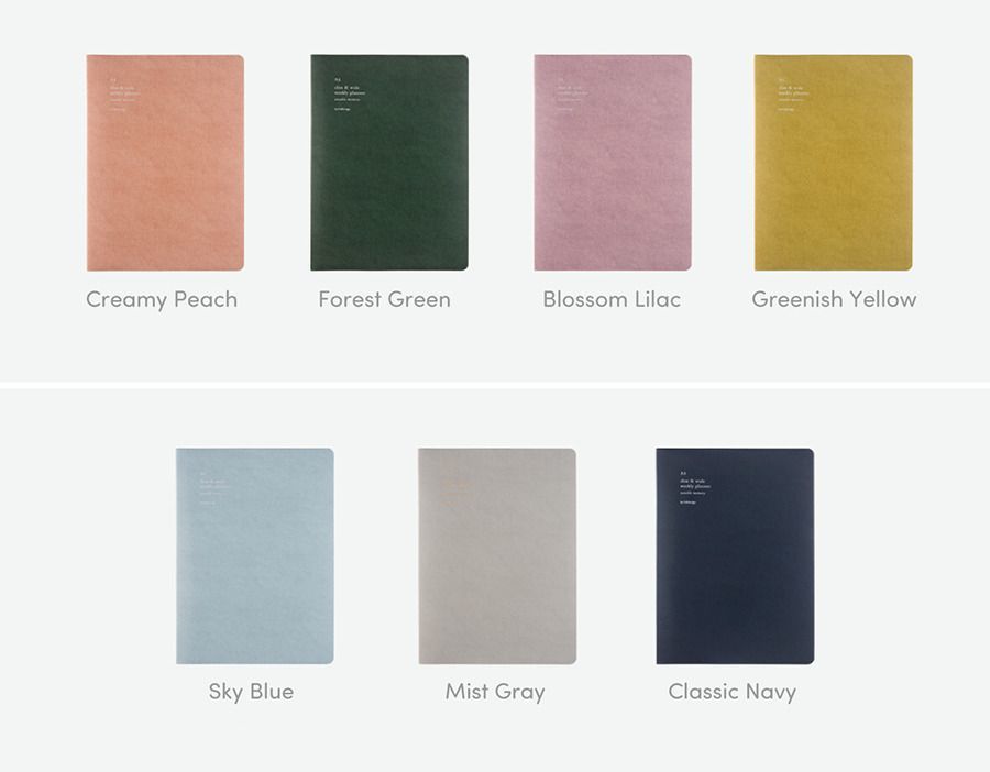 2019 Large Slim & Wide Weekly Planner