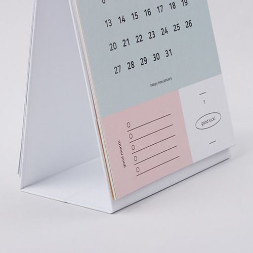 2019 Pastel Happy Month Calendar