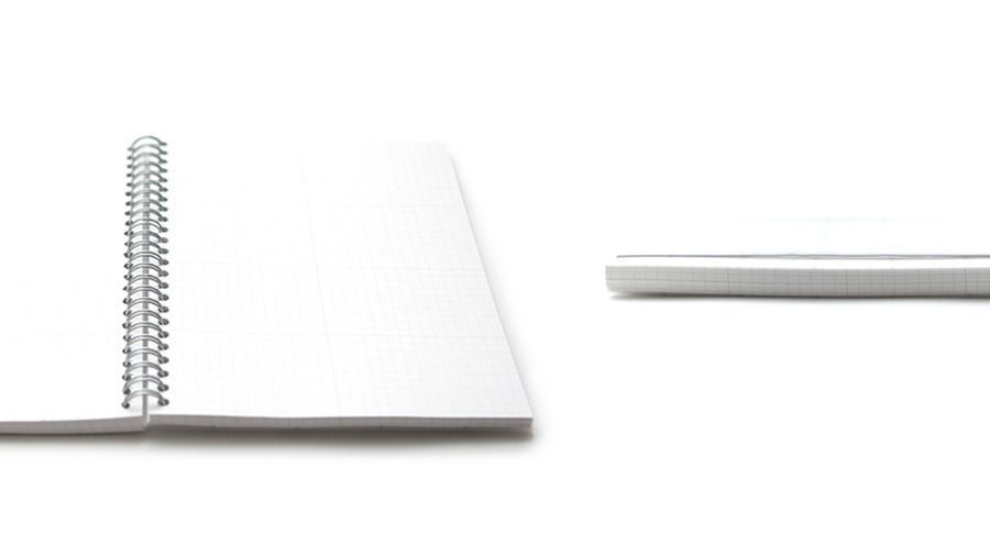Grid Spiral Notebook