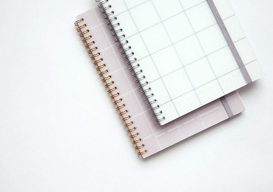 Grid Spiral Notebook