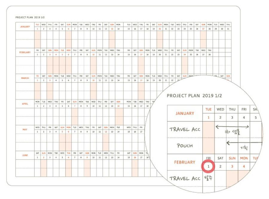 2019 Brilliant Daily Planner