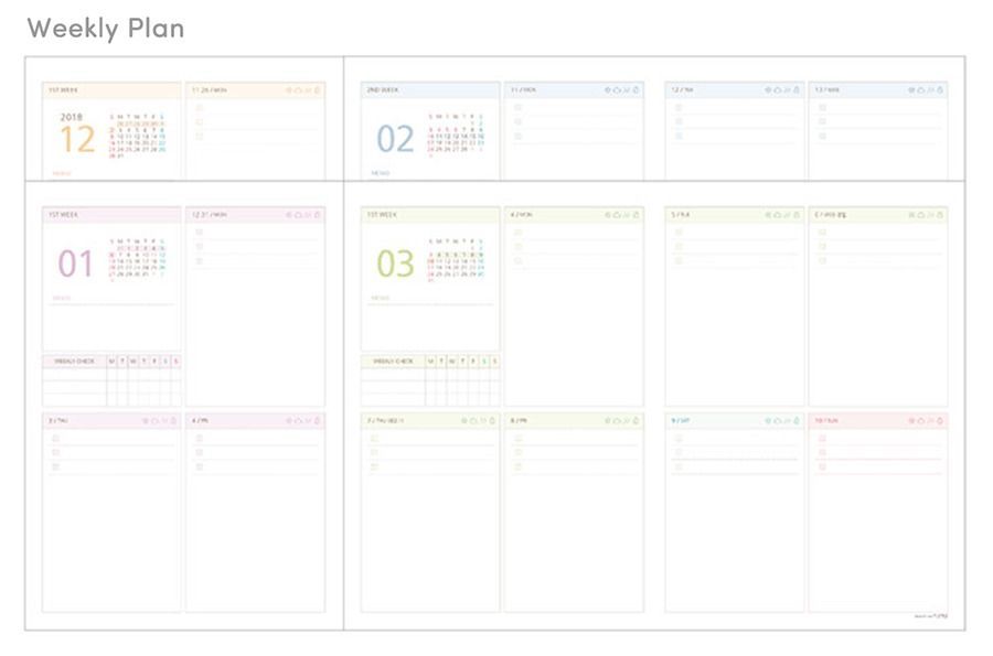 2019 My Story Weekly Planner