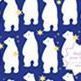 Pattern Handy Fan, Polar Bear+Balloon