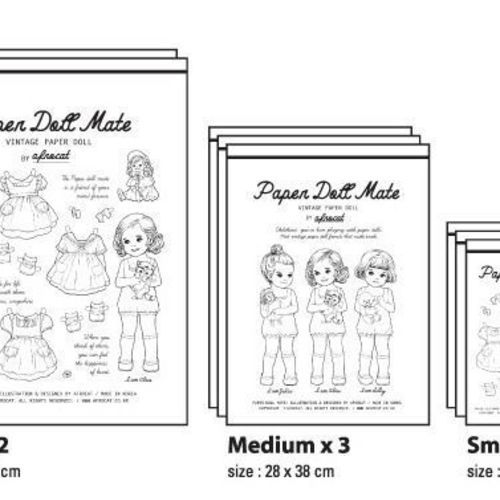 Paper Doll Travel Bag Set