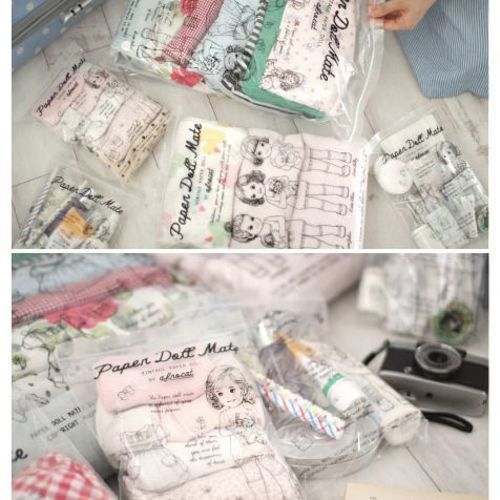 Paper Doll Travel Bag Set