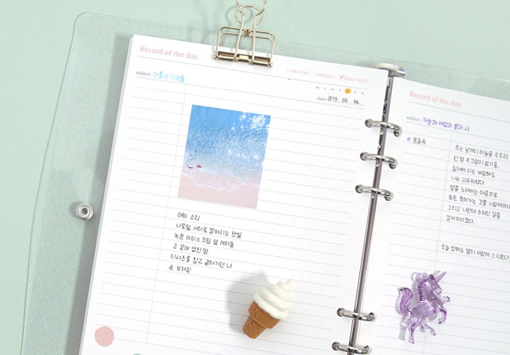 Moonlight Twinkle 6 Ring A5 Planner