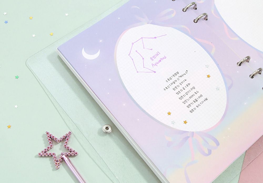 Moonlight Twinkle 6 Ring A5 Planner