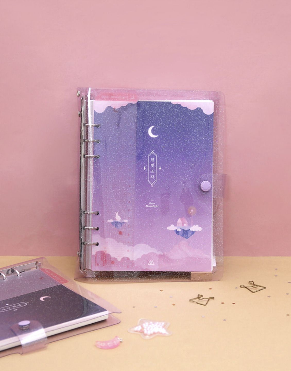 Moonlight Twinkle 6 Ring A5 Planner