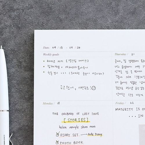 Arte Weekly Planner