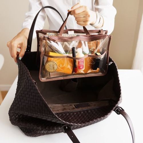 Transparent Dual Purse Organizer