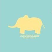 Animal Shadow Flat File Holder, Mint Elephant