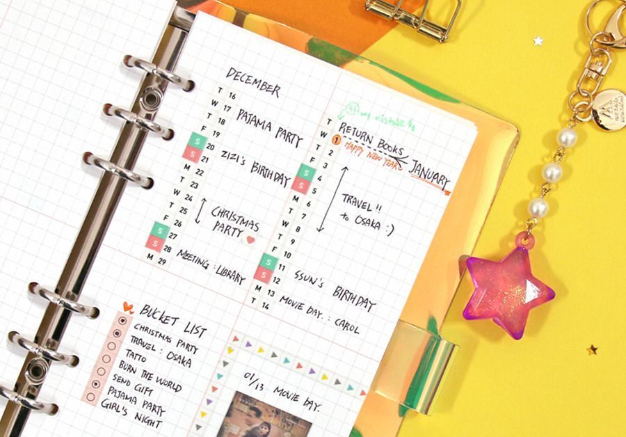 Mochithings 6 ring a6 planner refill