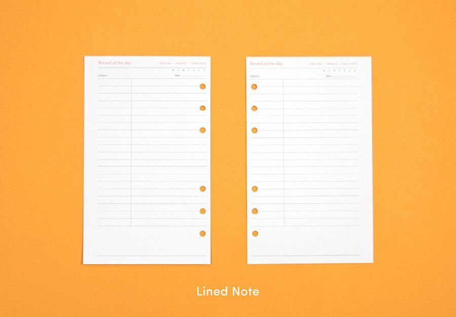 Mochithings 6 ring a6 planner refill
