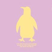 Animal Shadow Flat File Holder, Lilac Penguin