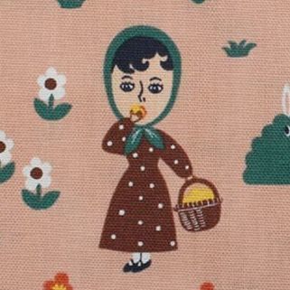 Small Ooh La La Drawstring Pouch, Forest Day
