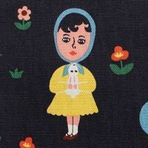 Small Ooh La La Drawstring Pouch, Forest Night